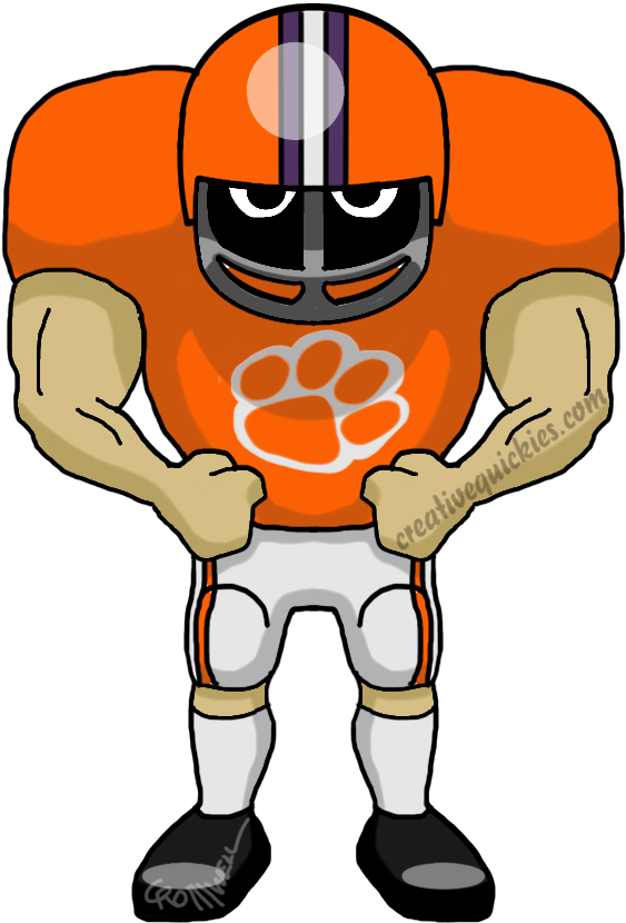 Animated Football Player Clipart