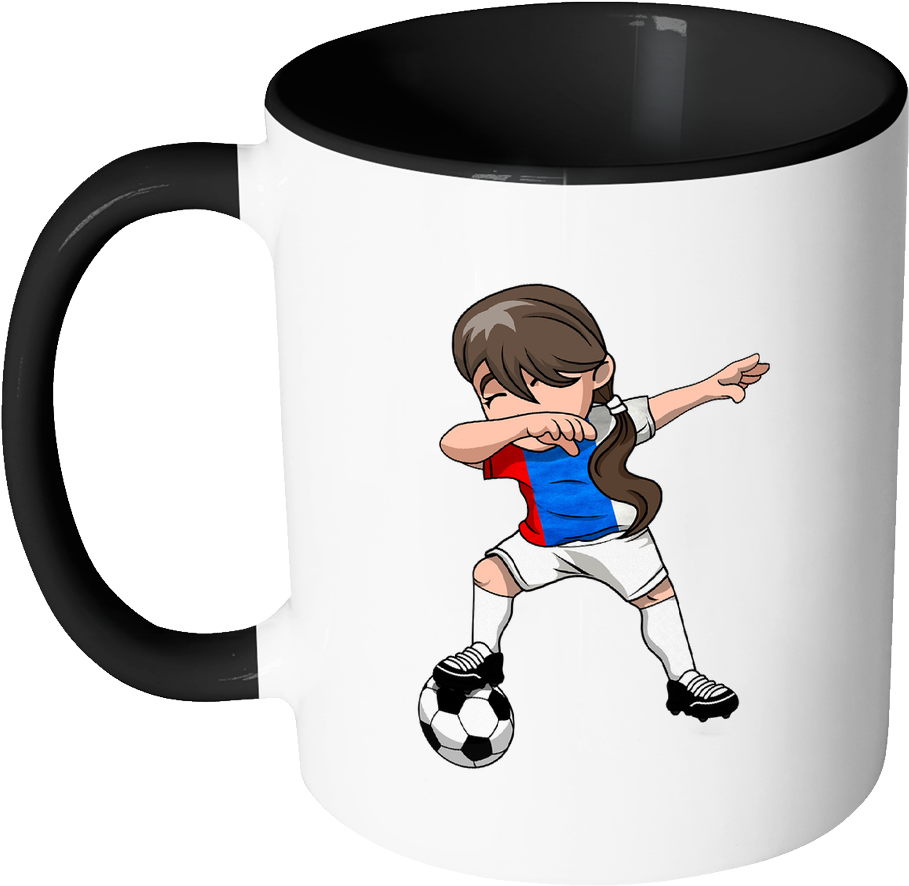 Animated Football Player Mug Design