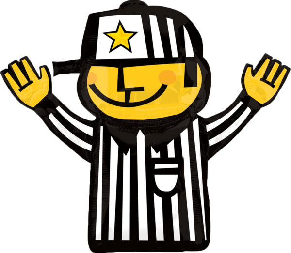 Animated Football Referee Smiley