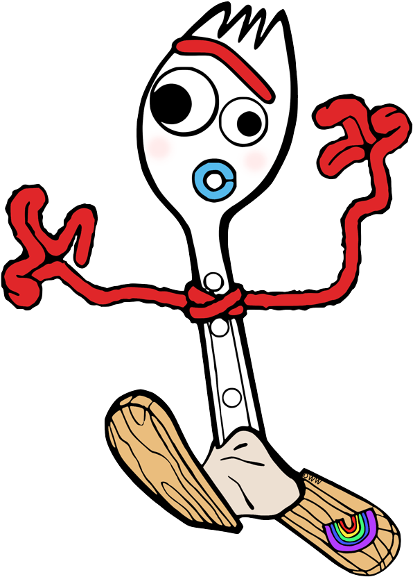 Animated Forky Character