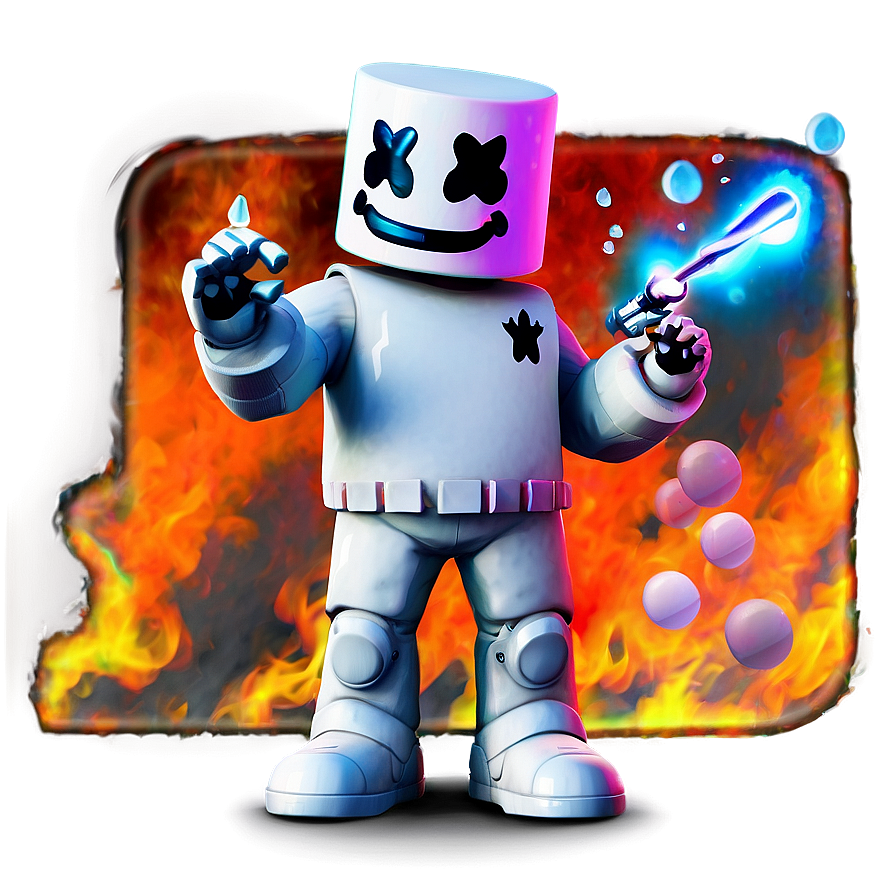 Animated Fortnite Marshmello Png 06252024