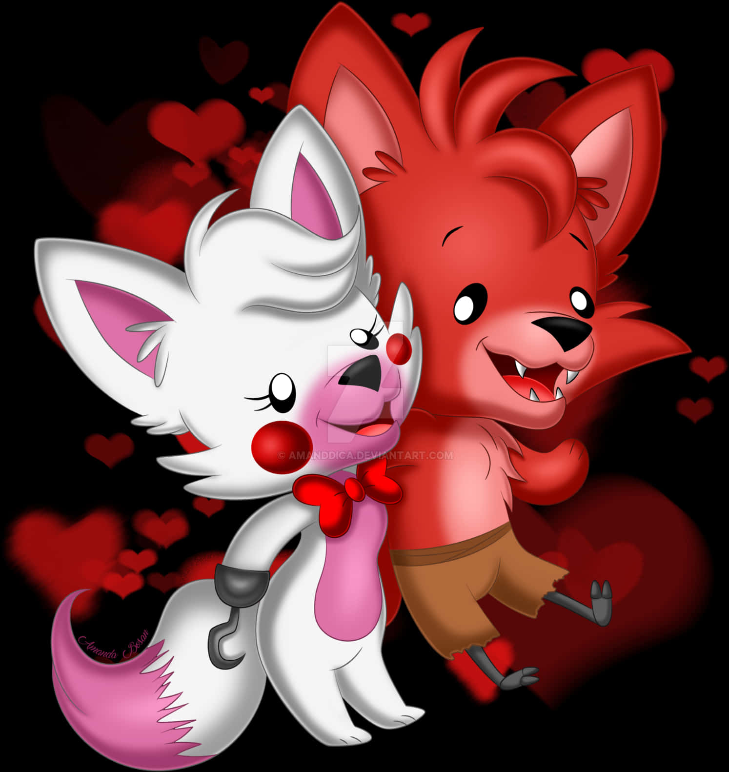 Animated Fox Couple Valentines