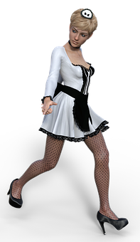 Animated French Maid Costume