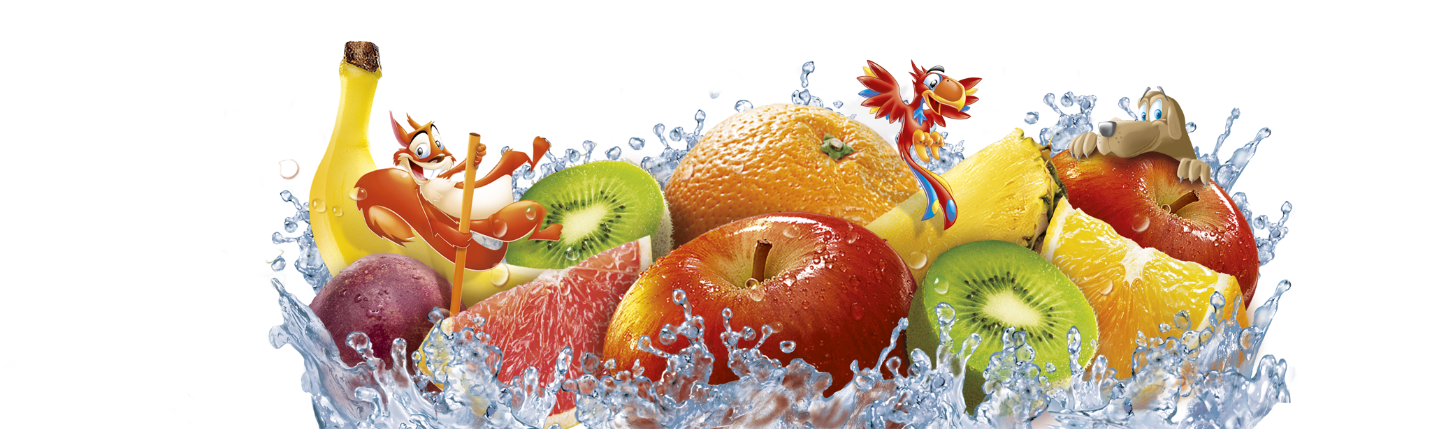 Animated Fruit Splash Fun