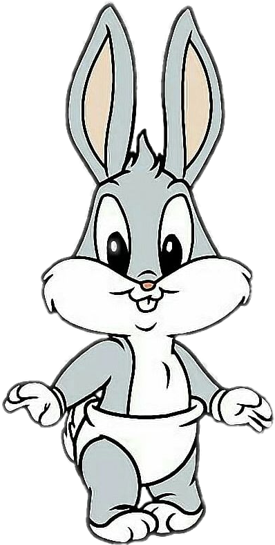 Animated Gray Bunny Cartoon