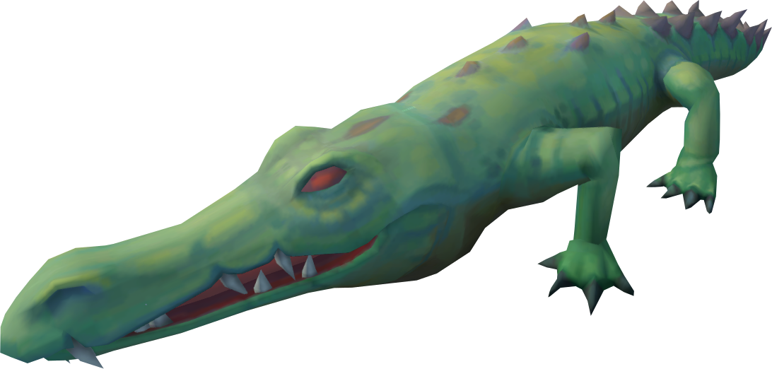 Animated Green Alligator