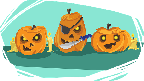 Animated Halloween Pumpkinsand Candles