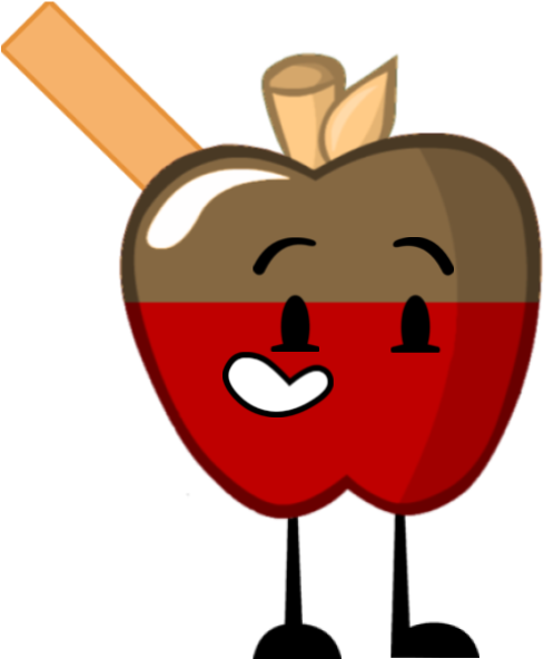 Animated Happy Apple Character