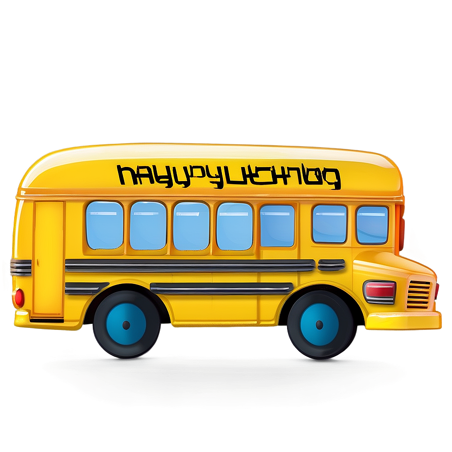 Animated Happy School Bus Png 05242024