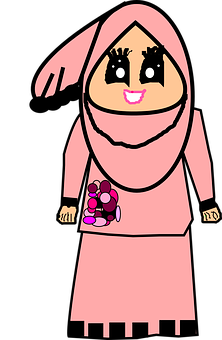 Animated Hijab Character