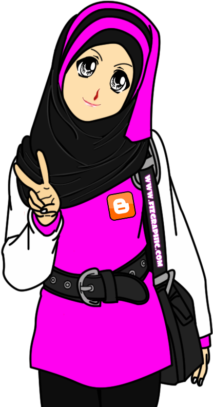 Animated Hijab Wearing Character