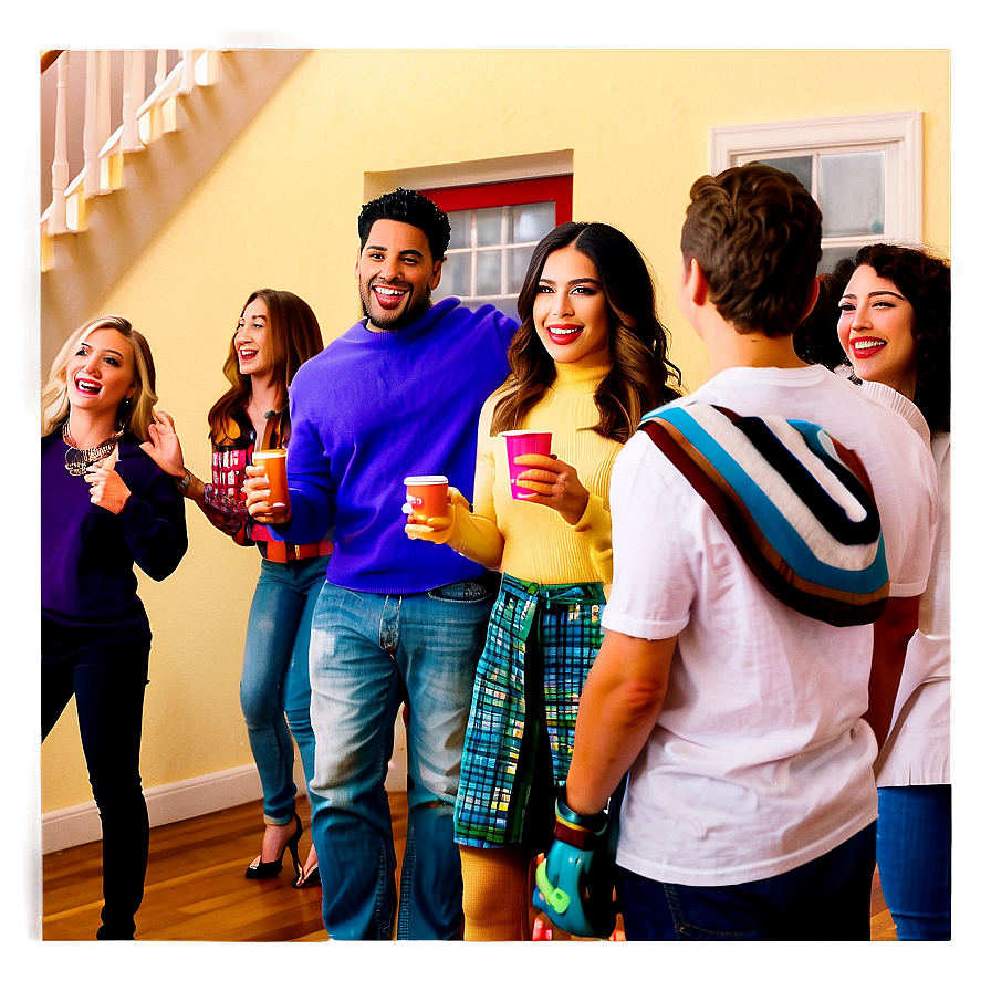 Animated House Party Fun Png Krr