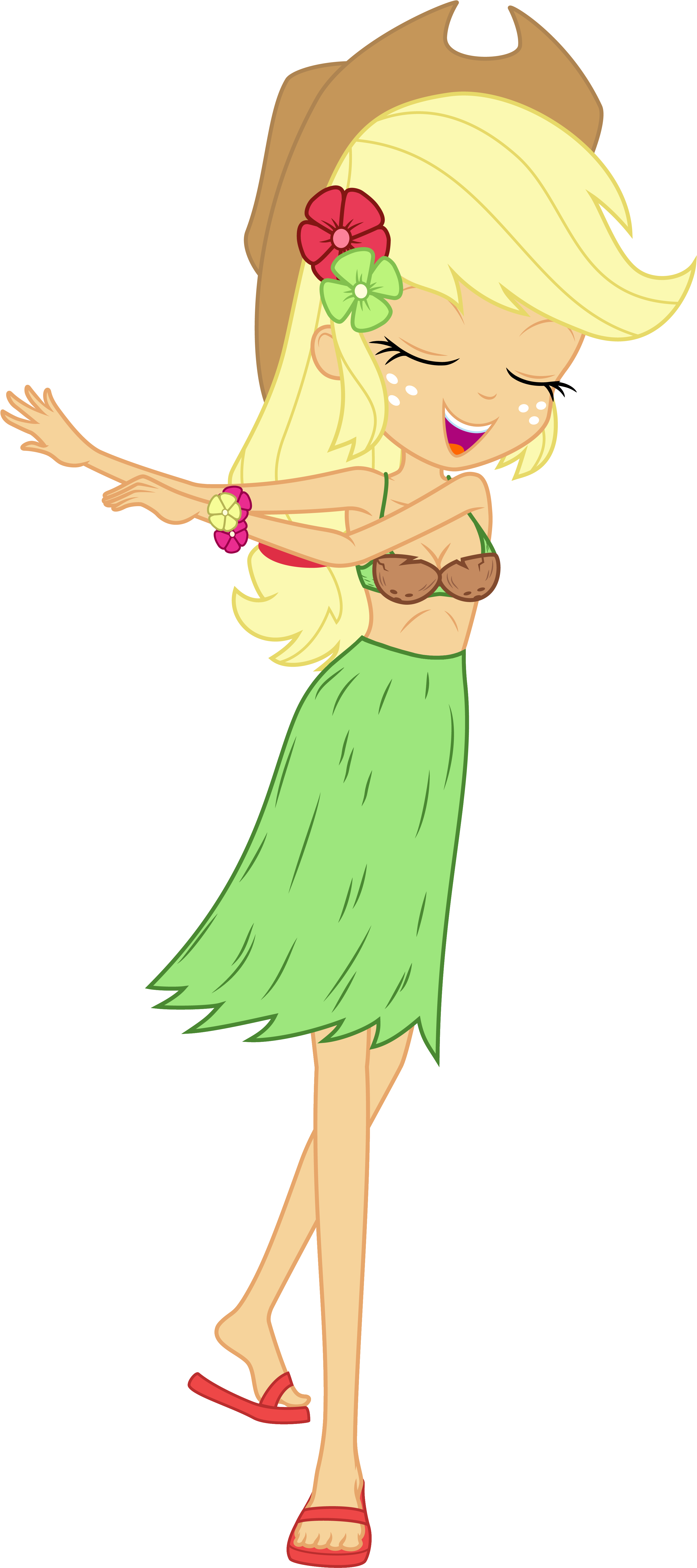 Animated Hula Girl Dancing