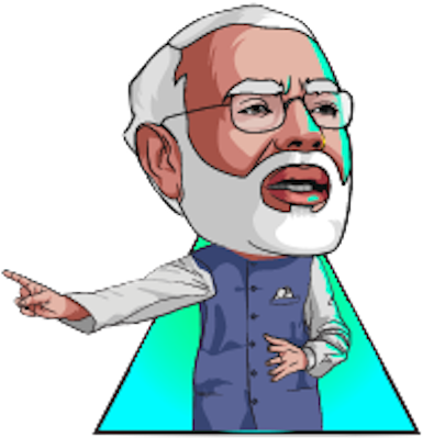 Animated Indian Leader Speech Gesture