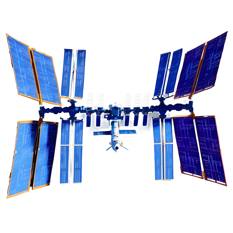 Animated Iss In Orbit Scene Png Hlf64