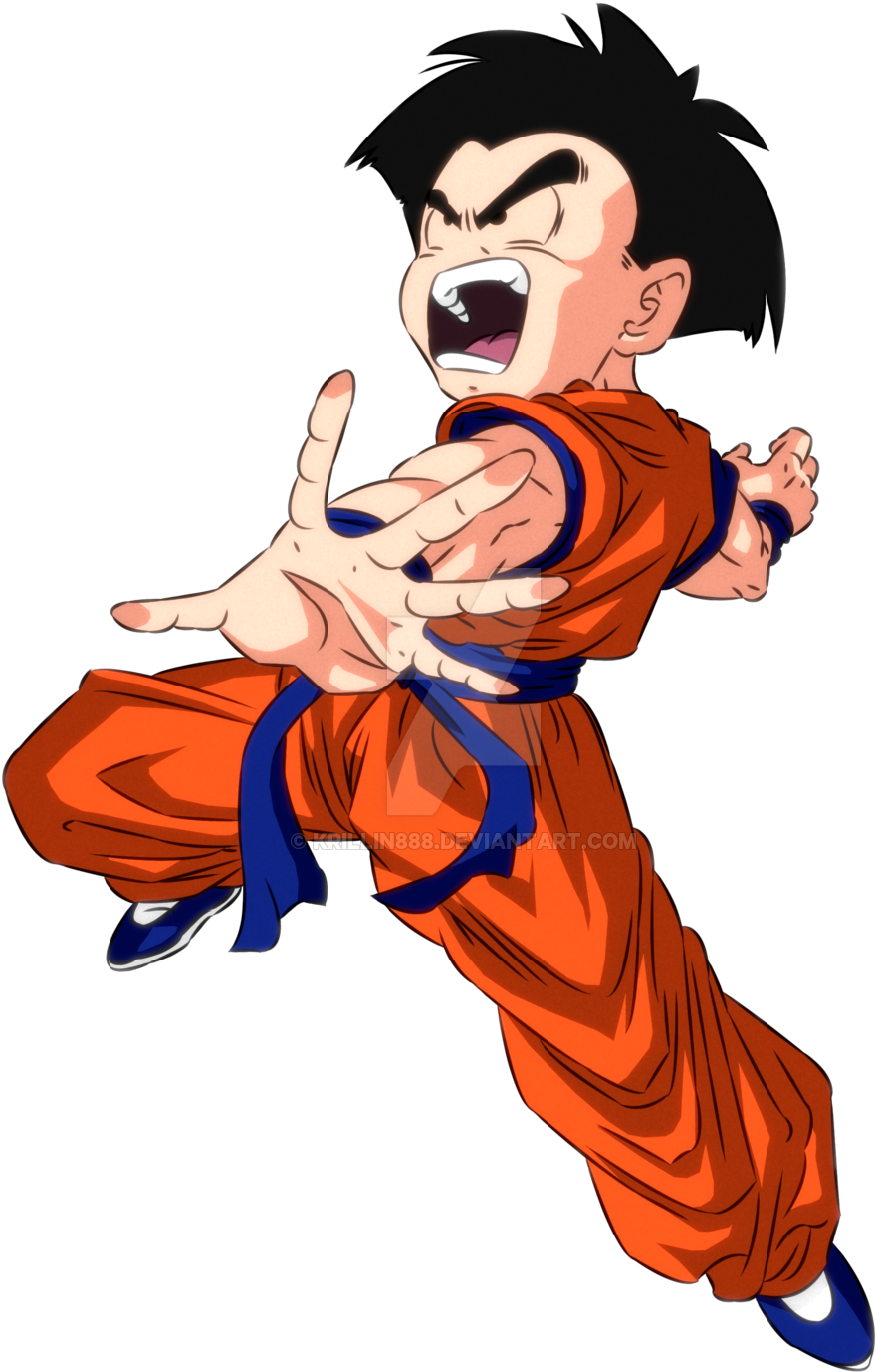 Animated Krillin Action Pose