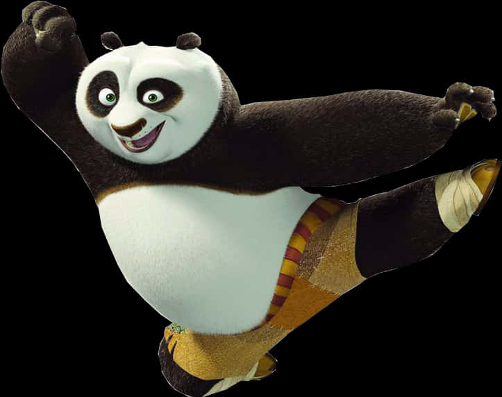 Animated Kung Fu Panda Action Pose