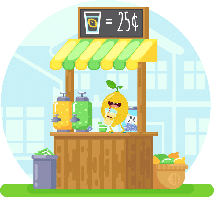 Animated Lemonade Stand Illustration