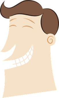 Animated Man Smiling Cartoon