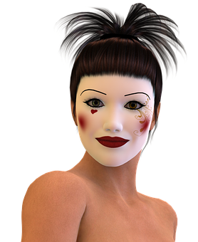 Animated Mime Artist Portrait