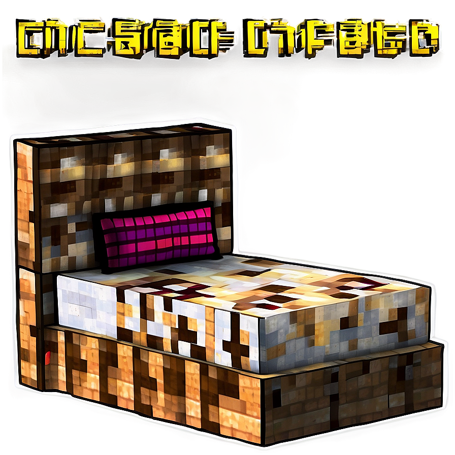 Animated Minecraft Bed Png Agf88