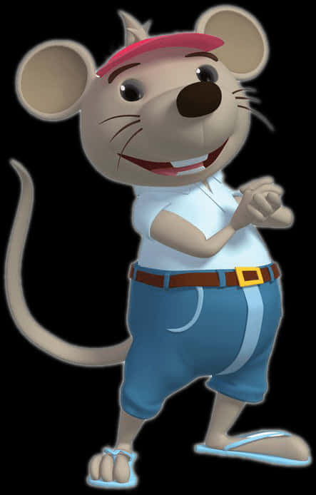 Animated Mouse Character Posing