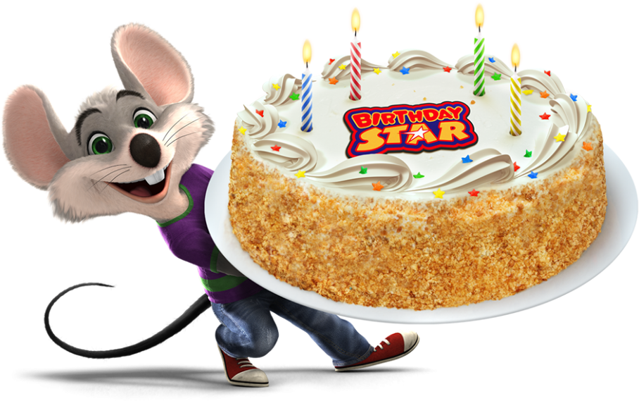Animated Mousewith Birthday Cake
