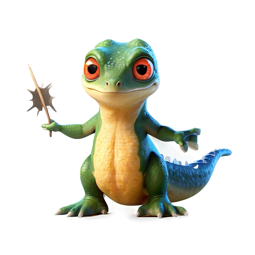 Animated Newt Character Png Gps