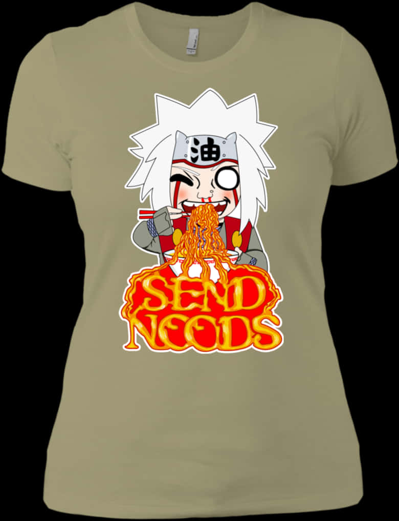Animated Noodle Lover T Shirt Design