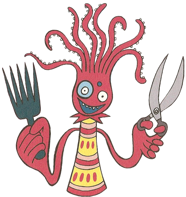 Animated Octopus Chef Cartoon