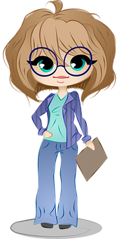 Animated Office Worker Character