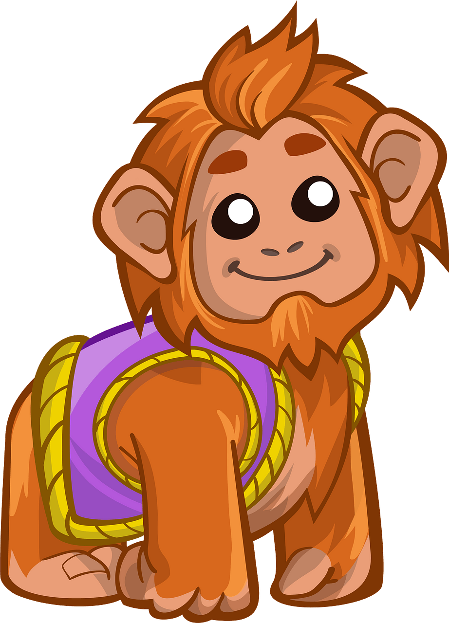 Animated Orangutan Character