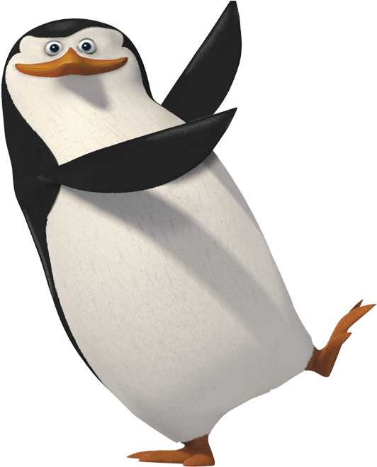 Animated Penguin Waving