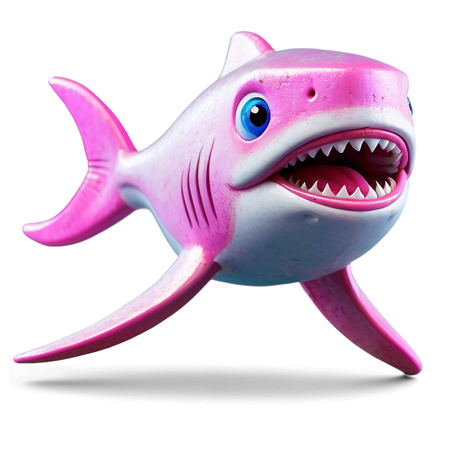 Animated Pink Baby Shark Png Tmt