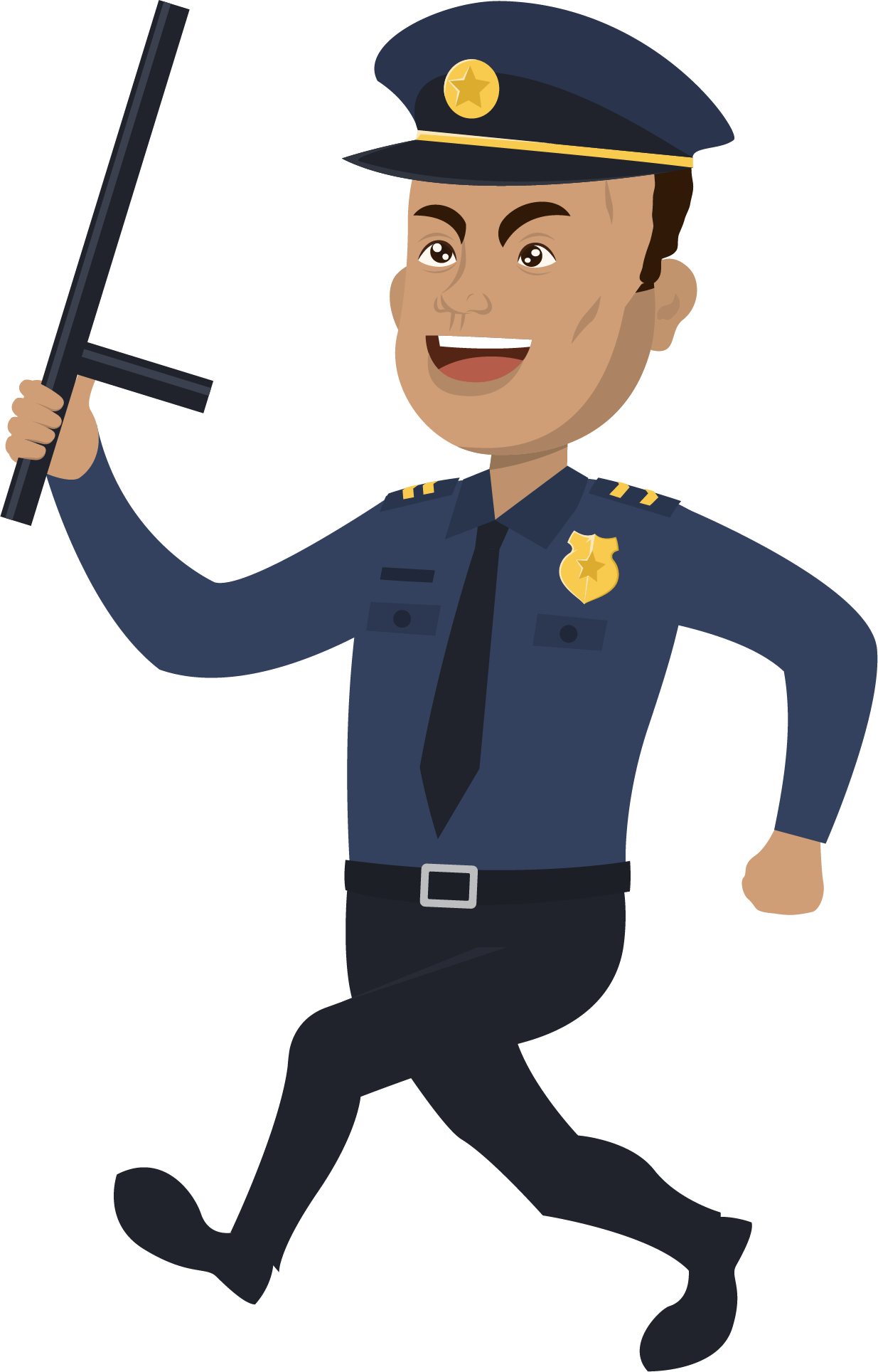 Animated Policemanonthe Run