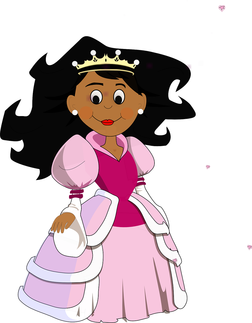 Animated Princess With Crown