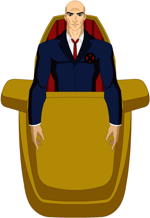 Animated Professorin Armchair