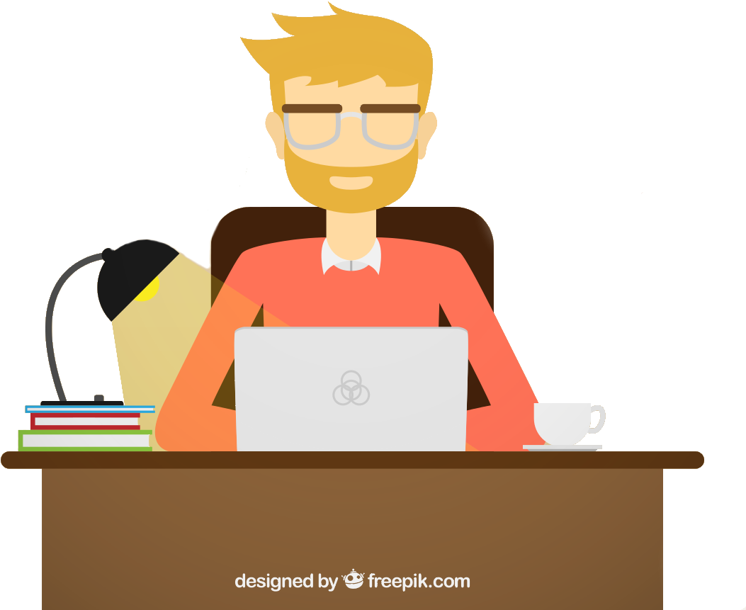 Animated Programmerat Work Desk