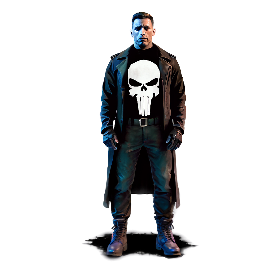 Animated Punisher Skull Character Png 85