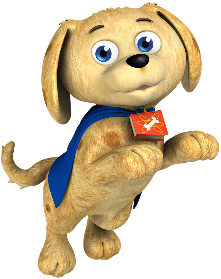 Animated Puppy Hero Character