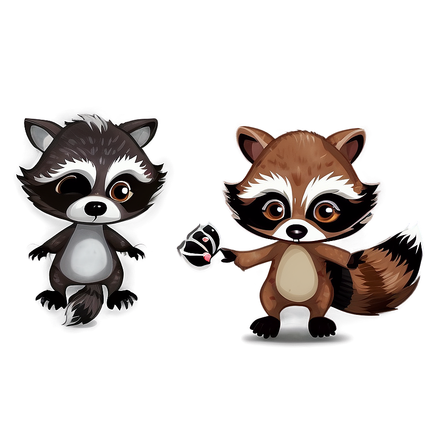 Animated Raccoon Design Png Gsv