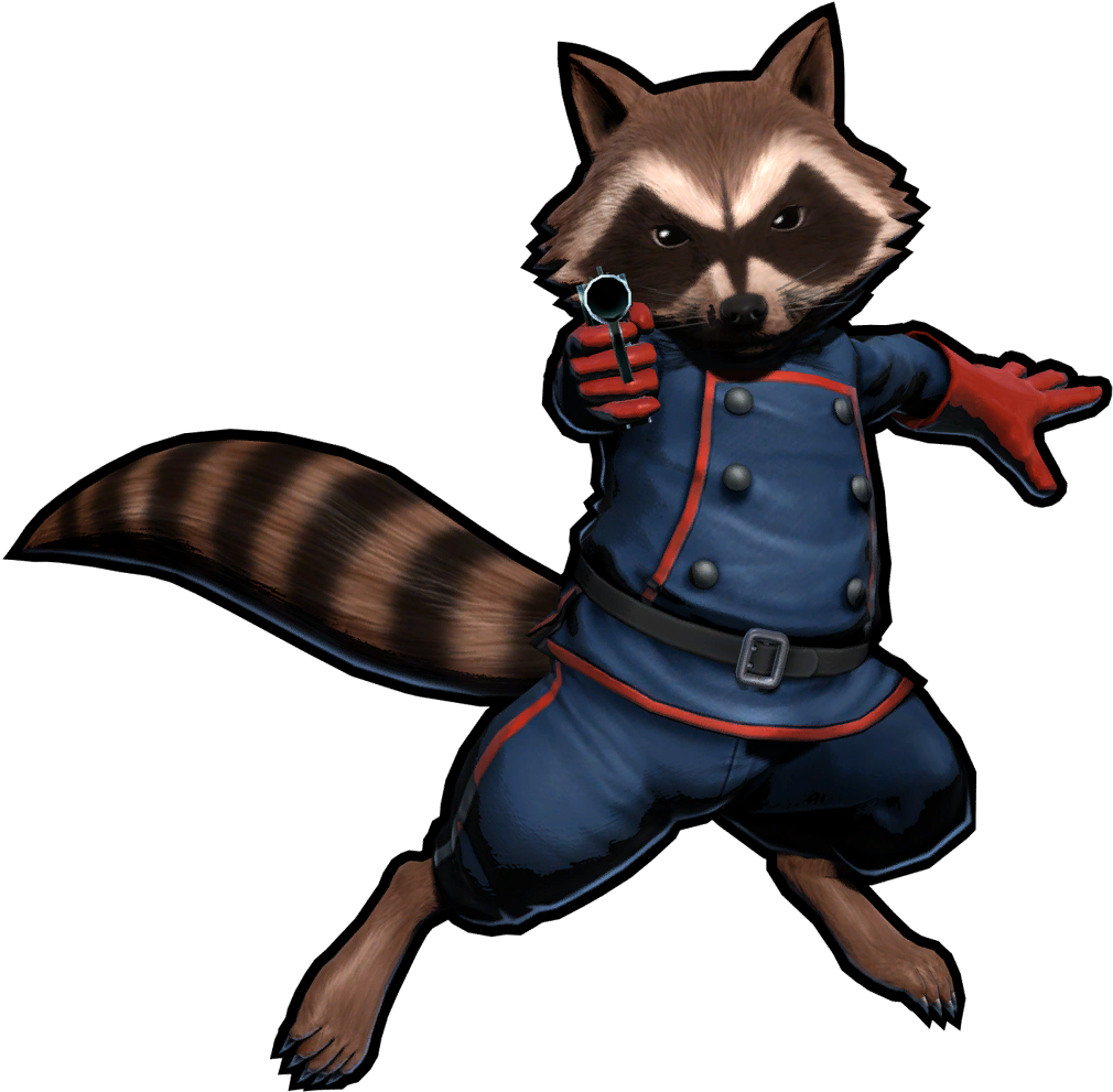 Animated Raccoon Detective Pose