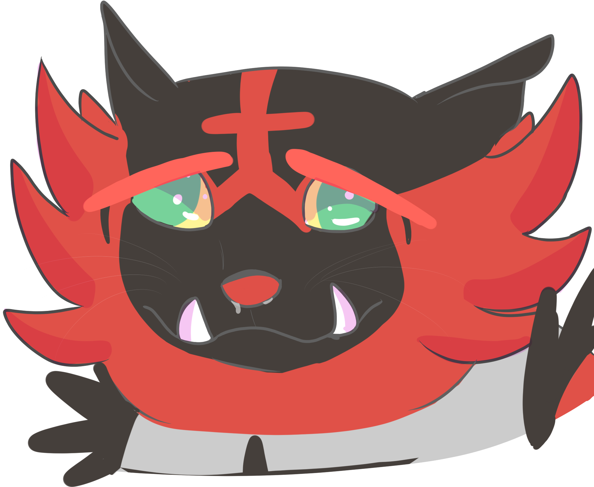 Animated Red Flame Cat Meme