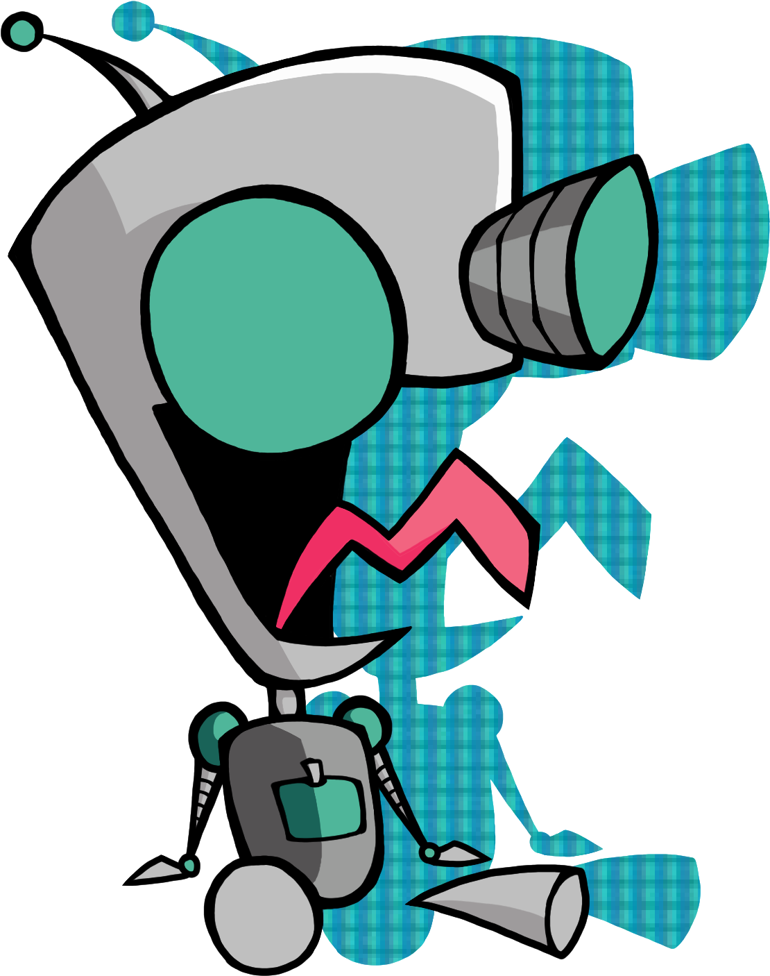 Animated Robot Character Gir