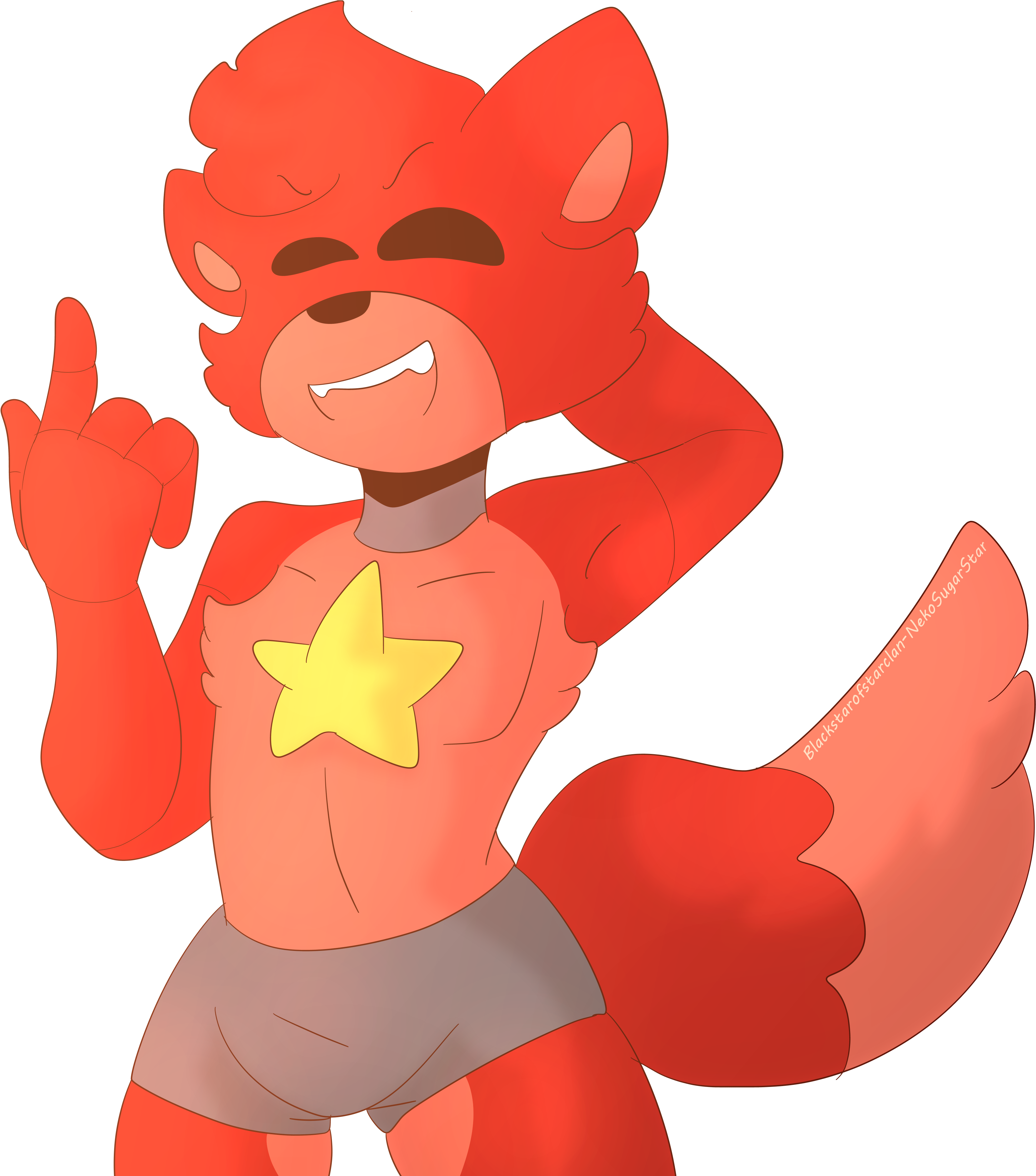 Animated Rockstar Fox Character