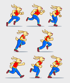 Animated_ Running_ Rabbit_ Sprite_ Sheet