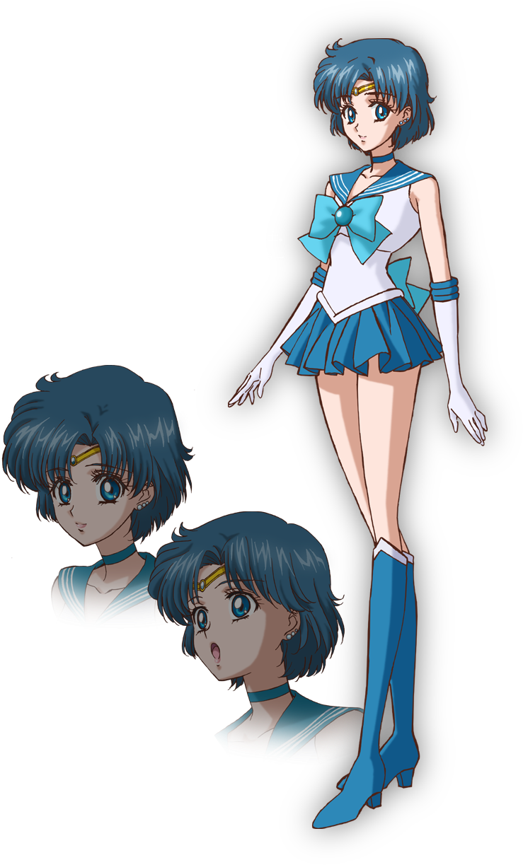 Animated Sailor Character Blue