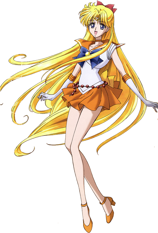 Animated Sailor Characterwith Long Blonde Hair