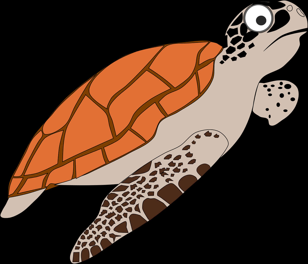 Animated Sea Turtle Illustration