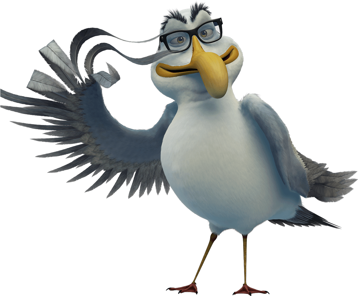 Animated Seagull Character